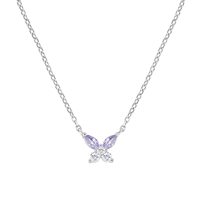 Collana Amen Donna Petali in Argento Zircone CLBUTBBLA